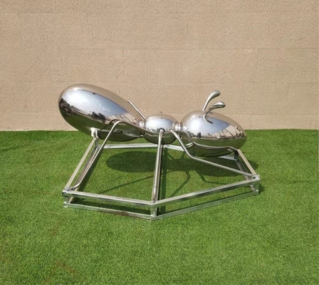 Stainless Steel Mirror Ant Sculpture To Figure Customization
