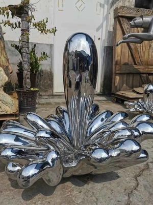 Large 200CM Crab Fiberglass Stainless Steel Sculpture Abstract Device