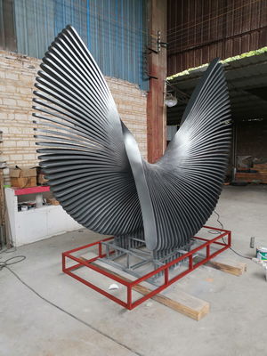 Decorative Folding Outdoor Modern Sculptures 304 Gray Outdoor Iron Sculptures