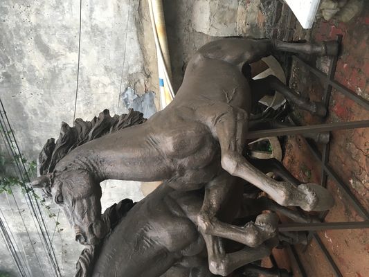 Realistic Ma Qun Running Horse Statue Cast Bronze Famous Horse Sculptures