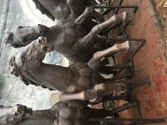 Realistic Ma Qun Running Horse Statue Cast Bronze Famous Horse Sculptures