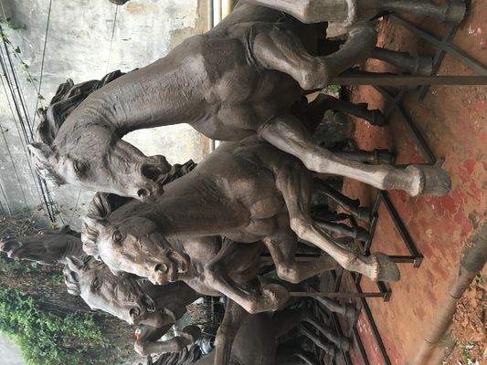 Realistic Ma Qun Running Horse Statue Cast Bronze Famous Horse Sculptures