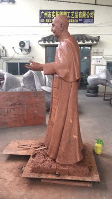 Religious Figures Copper Famous Portrait Sculpture For Exhibition Hall