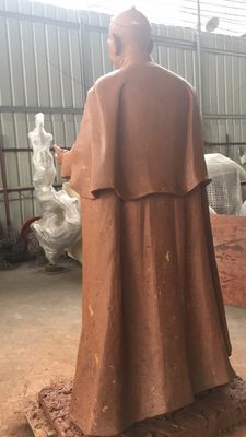 Religious Figures Copper Famous Portrait Sculpture For Exhibition Hall